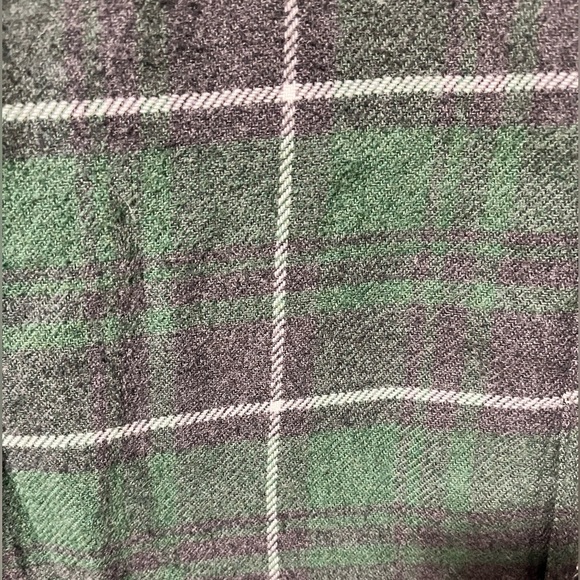 J.Crew Wallace & Barnes Men’s Green Plaid Flannel Shirt, 100% Cotton, Sz Medium - Picture 12 of 14